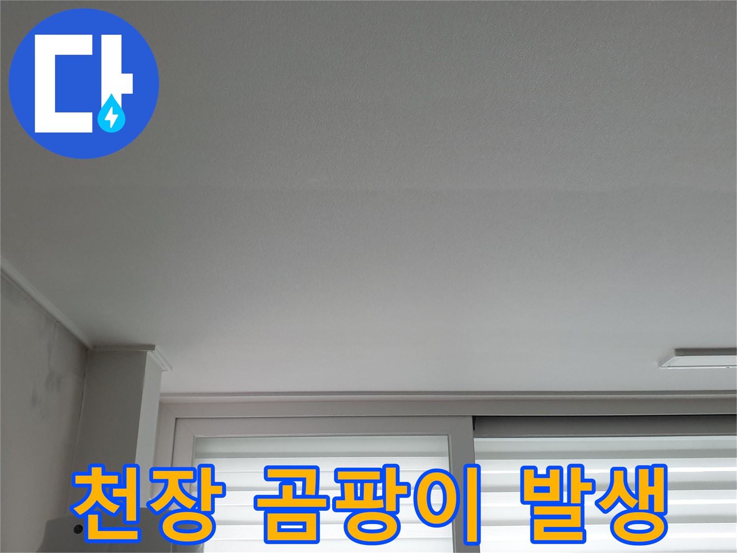 중계동 청구3차 아파트 천장 누수로 인한 곰팡이 발생 - 건강을 위협할 수 있습니다.