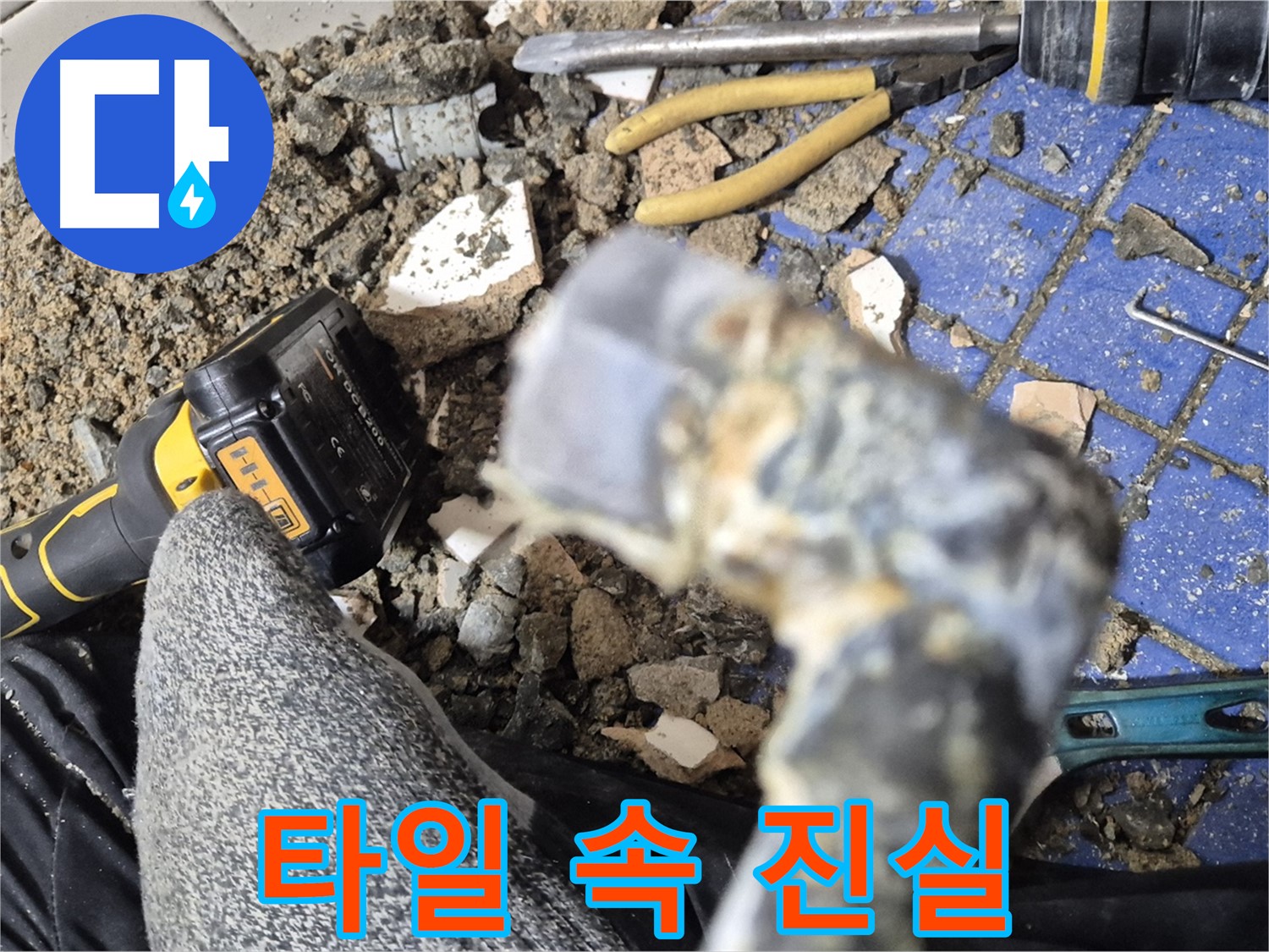 합정동 누수탐지 - 깨진 타일 아래 숨겨진 누수의 진실