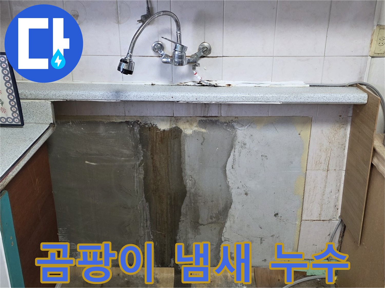 진건읍 싱크대 누수 - 하부 곰팡이 냄새, 누수 때문일까?