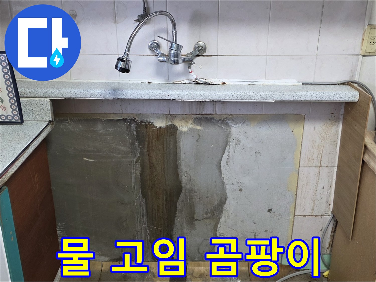 진건읍 싱크대 누수 - 하부 물 고임, 곰팡이 번식 위험