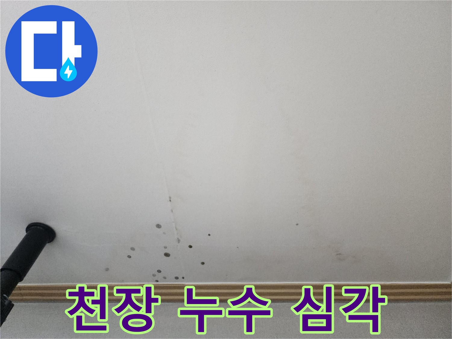 천장 누수 심각 - 누수로 인한 피해를 최소화하는 것이 중요합니다.
