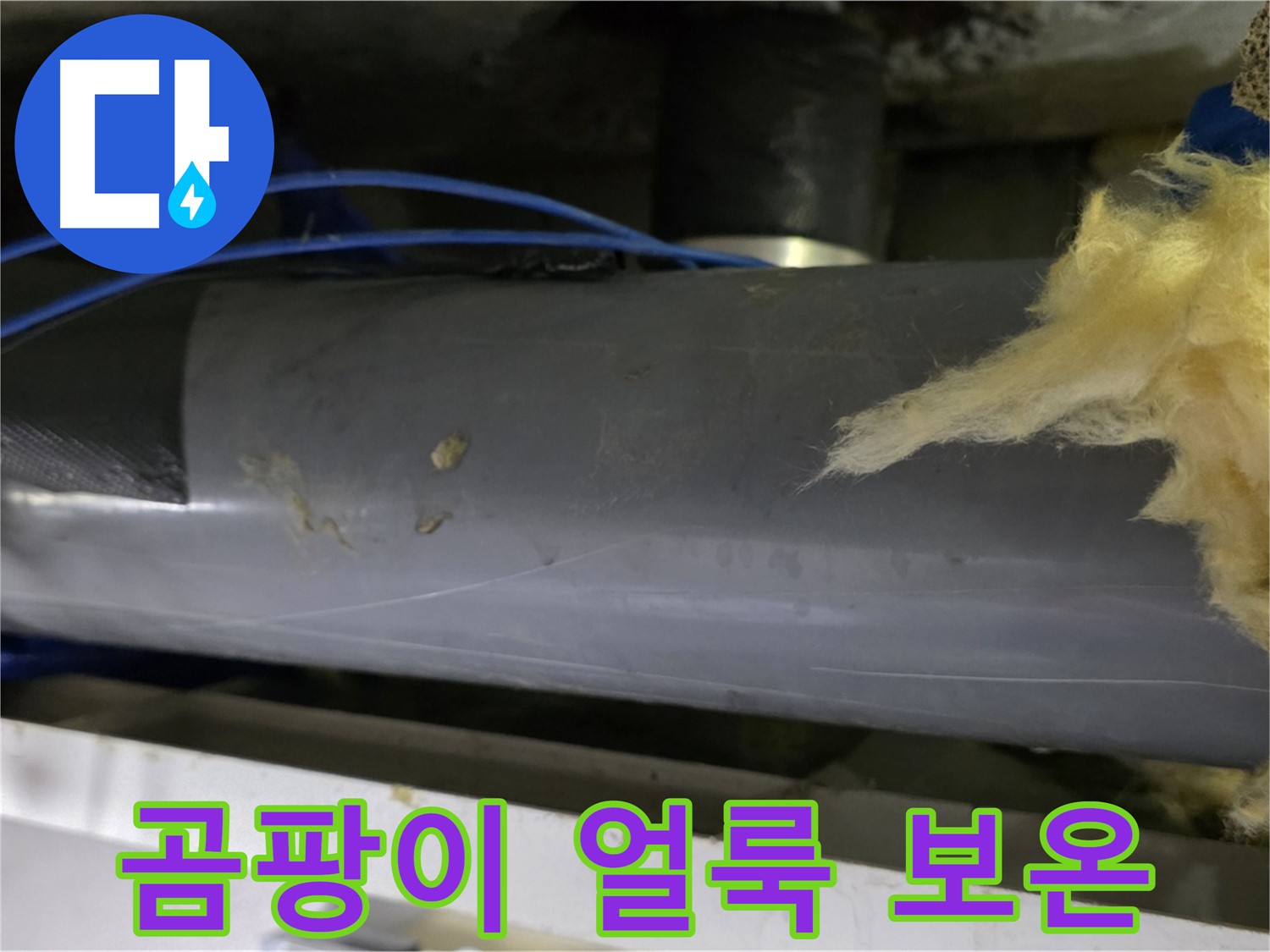 곰팡이 얼룩 가득한 보온재 - 건강 적신호