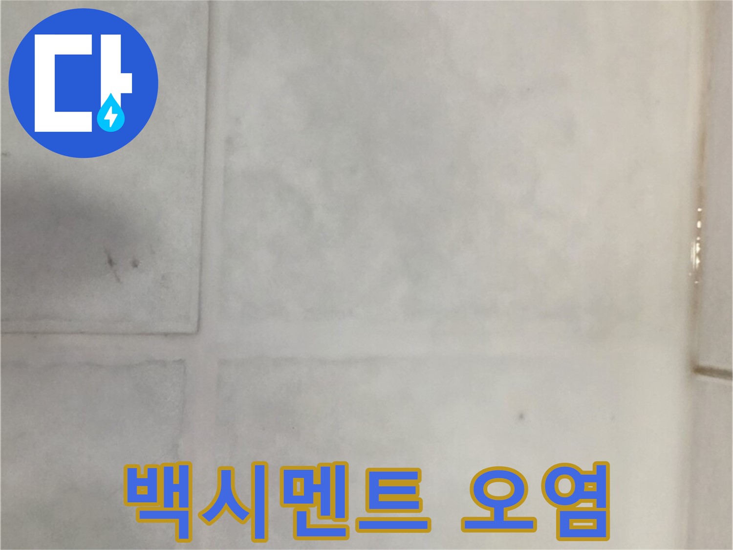 과천시 문원동 누수 - 욕실 백시멘트 오염 누수, 곰팡이 제거 및 재시공