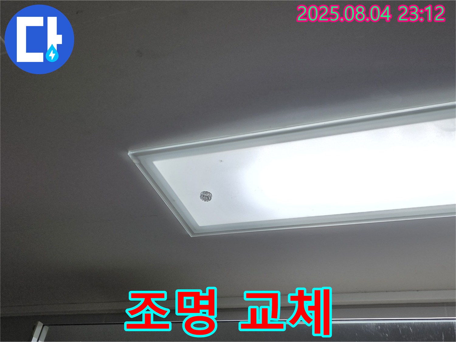 양주 옥정 율정마을 13단지 - 천장 누수 해결과 조명 교체 서비스