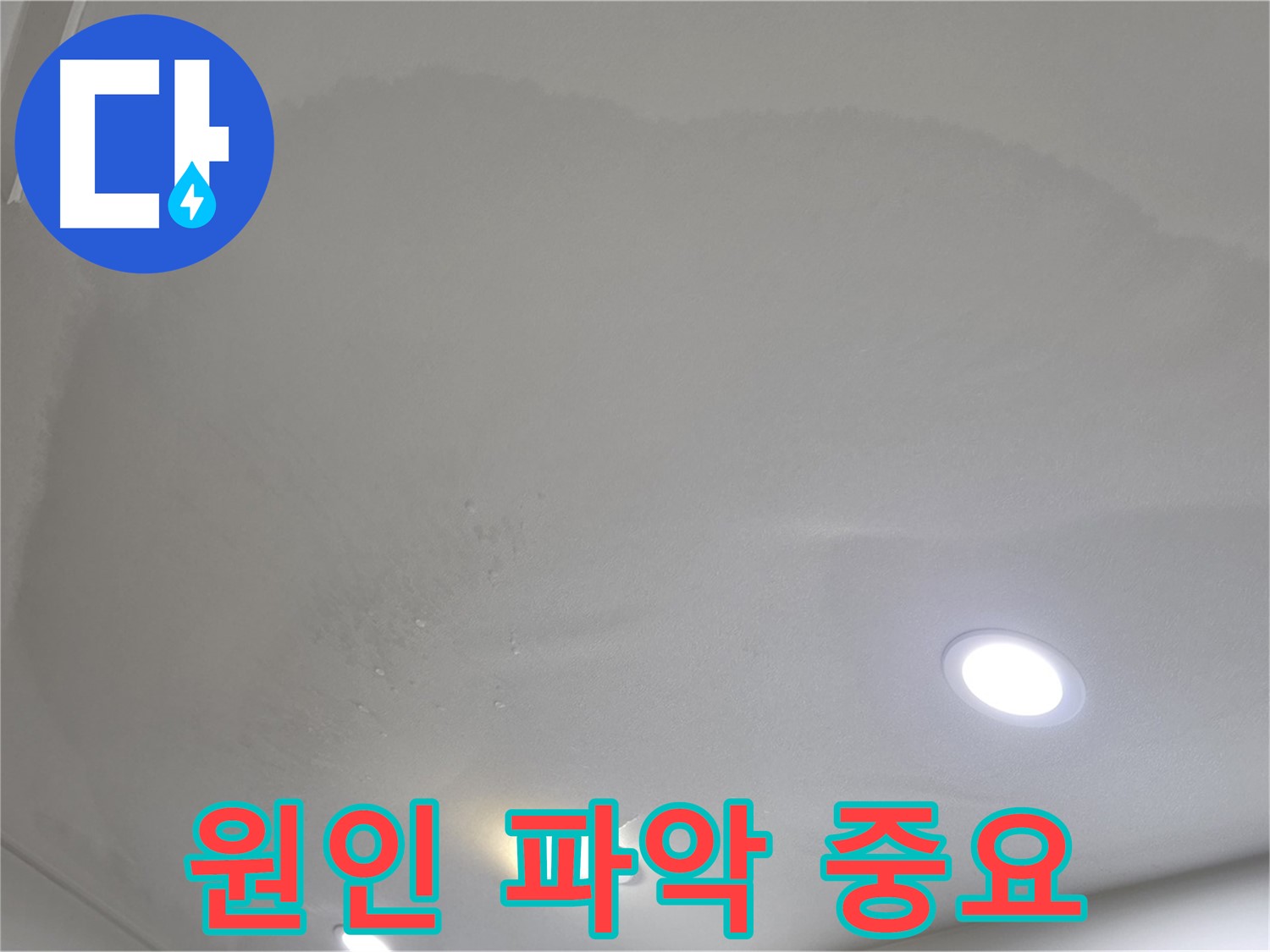 삼숭동 누수 탐지 - 부풀어 오른 천장, 원인 파악