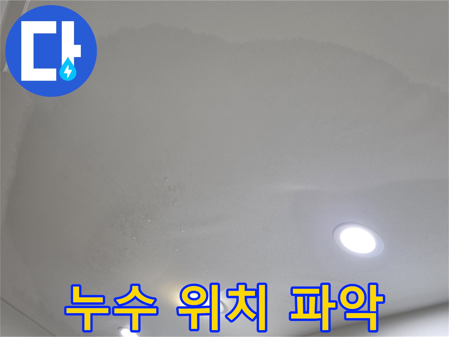 삼숭동 누수 탐지 - 젖은 천장, 누수 위치 파악