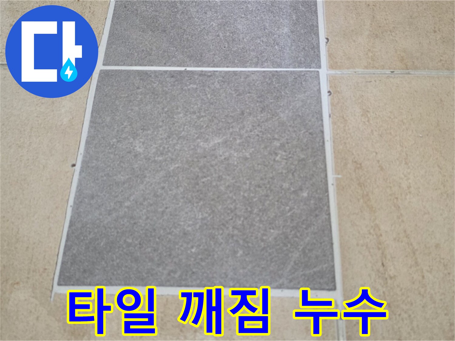 양주 삼숭동 아파트 - 겨울철 타일 깨짐으로 인한 누수 가능성을 점검하고 있습니다.