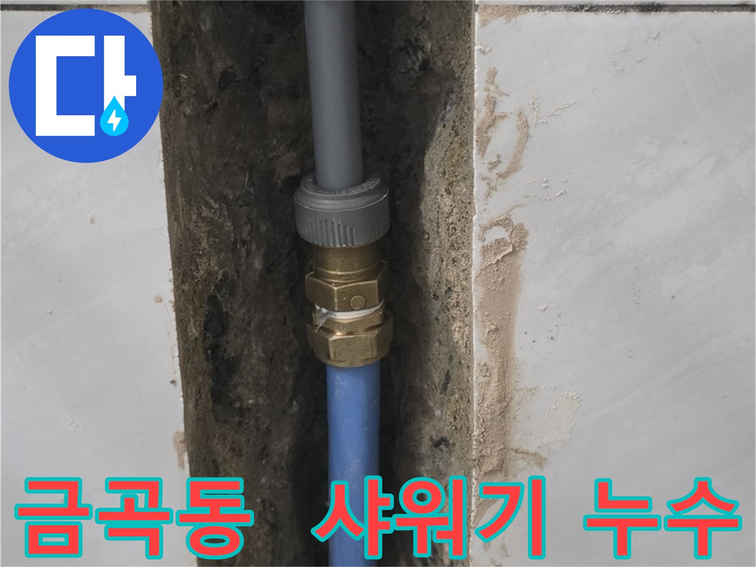 분당 금곡동 샤워기 누수 - 메타폴 배관 교체