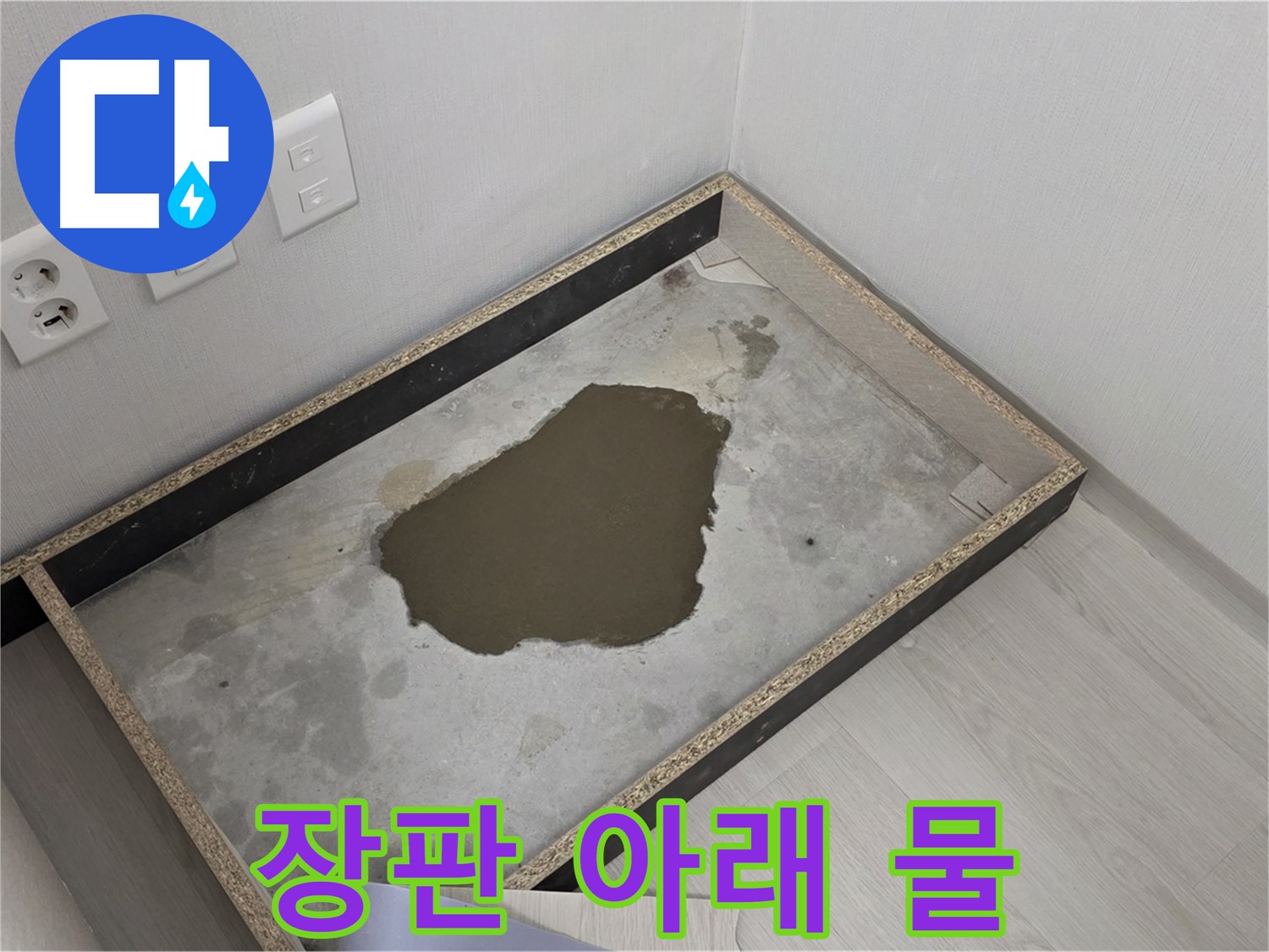 길음동 숭인로 누수 - 장판 아래 물 고임 확인 - 누수 해결 과정 시작