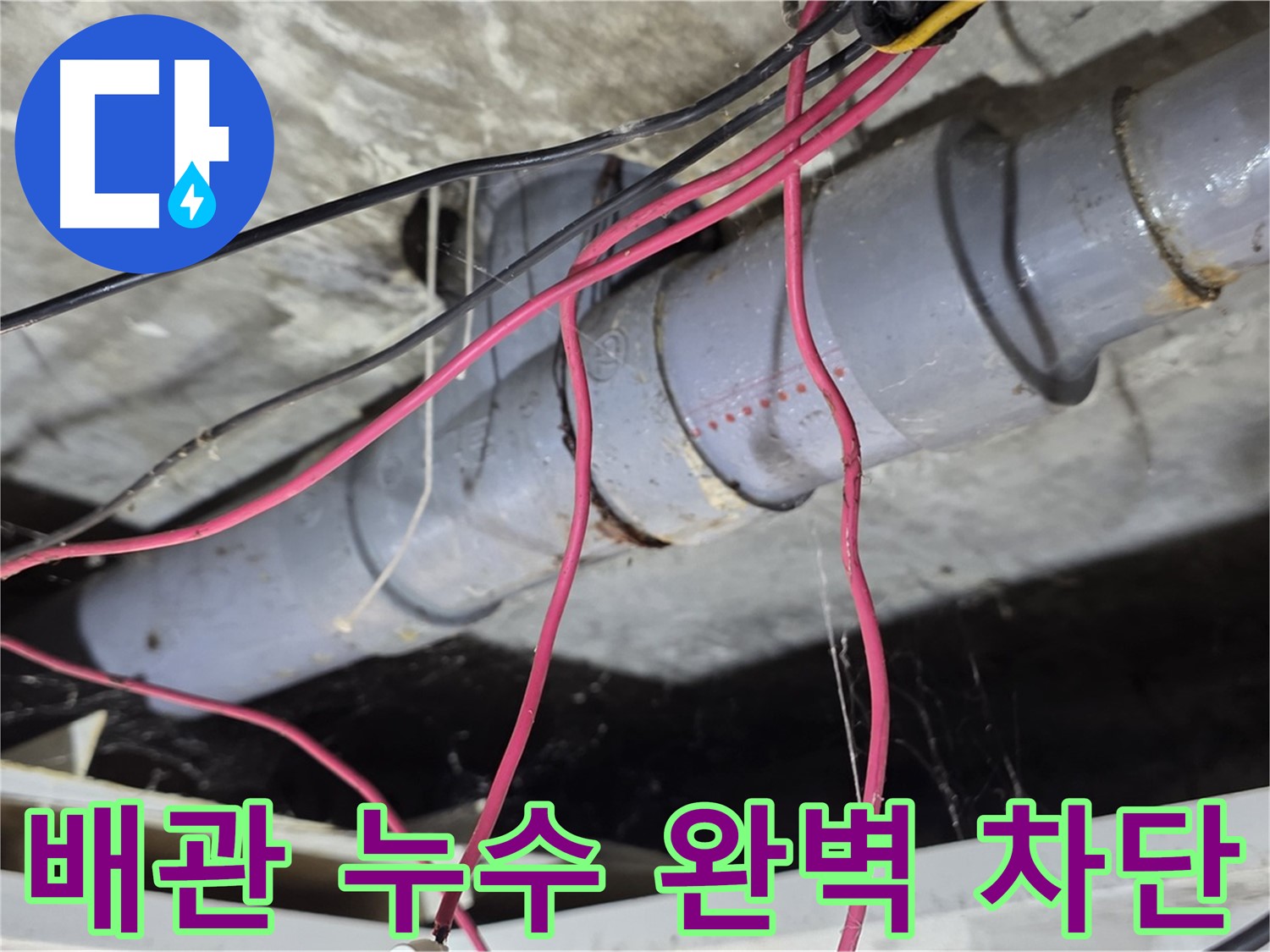 강북구 수유동 삼광빌라 PVC 배관 누수 - 누수탐지 전문 기술로 누수를 완벽하게 차단했습니다.