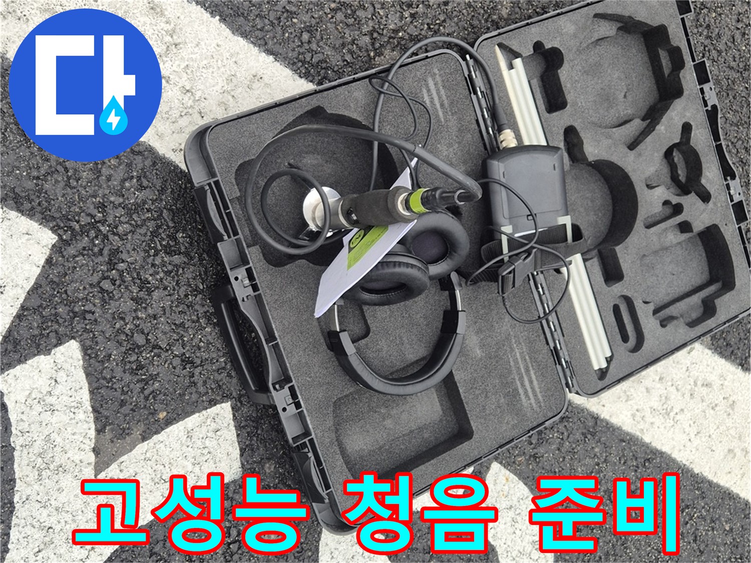 고성능 청음 탐지 장비 준비 완료 - 철원 서면 숨겨진 누수 해결