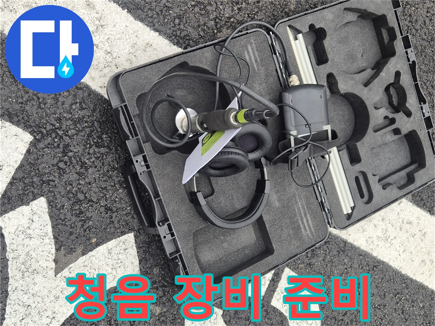 청음 탐지 장비 풀 준비 완료 - 와수리 지역 누수 문제 해결