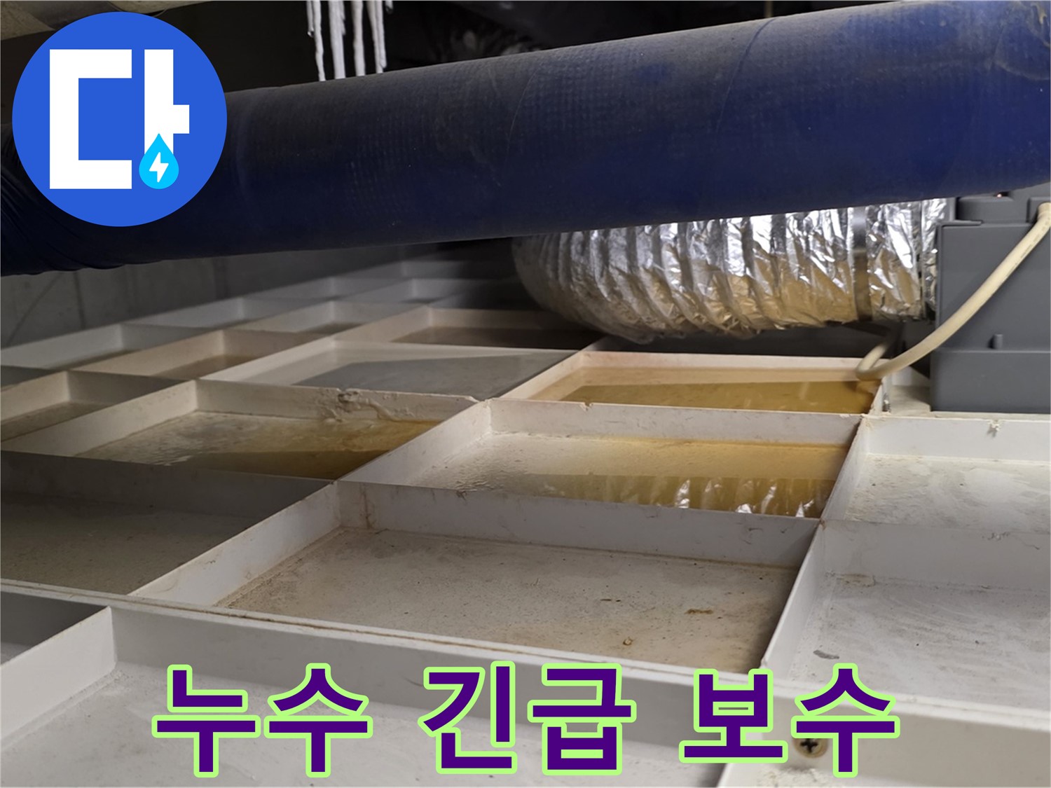 건물 하부 누수 긴급 보수 - 누수 지점을 찾아 꼼꼼하게 보수