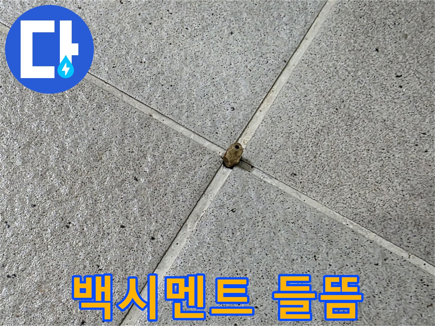 분당 운중동 산운마을 6단지 - 백시멘트 들뜸 현상은 누수의 신호일 수 있습니다.