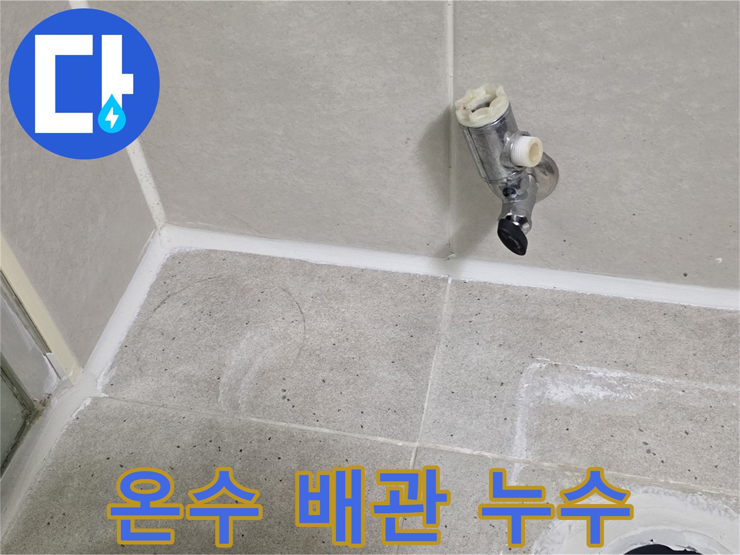 분당 운중동 샤워 수전 누수 - 온수 배관 연결 부위 누수 발견!