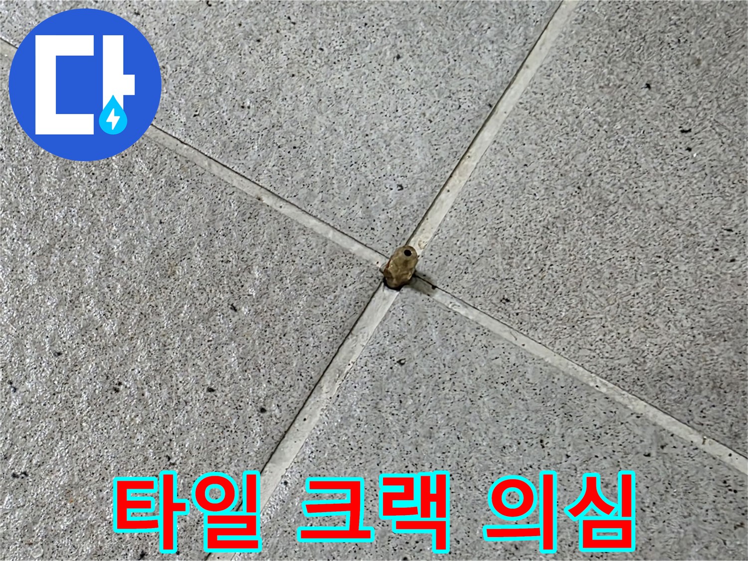 성남 분당 산운로 - 타일 크랙 발견 시 누수를 의심하고 점검하세요!