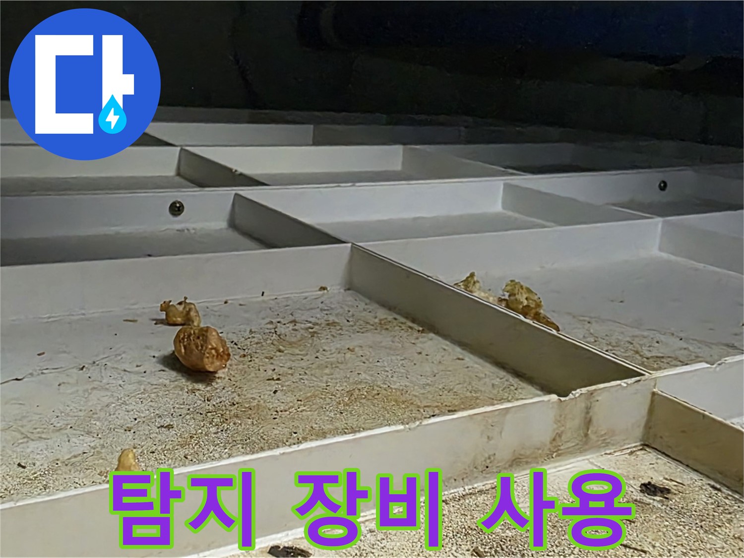 탐지 장비 사용 - 누수 탐지 장비 사용