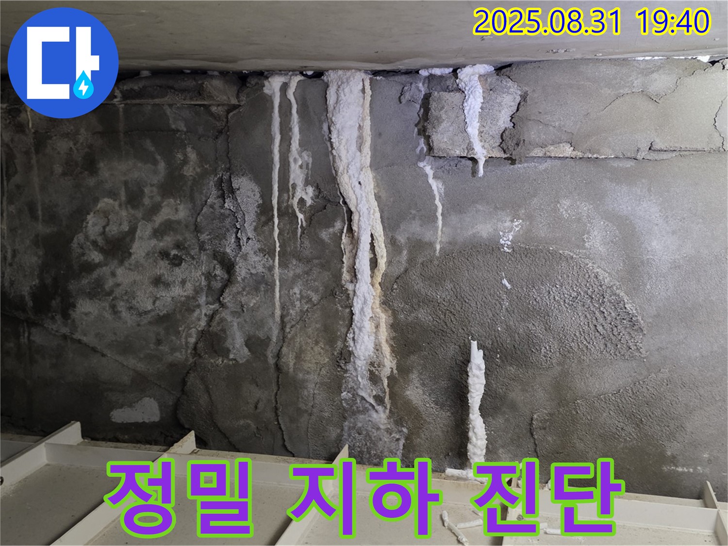 분당 빌라 지하 콘크리트 누수 - 첨단 장비 사용하여 지하 누수 원인 꼼꼼하게 파악, 건물 안전 확보