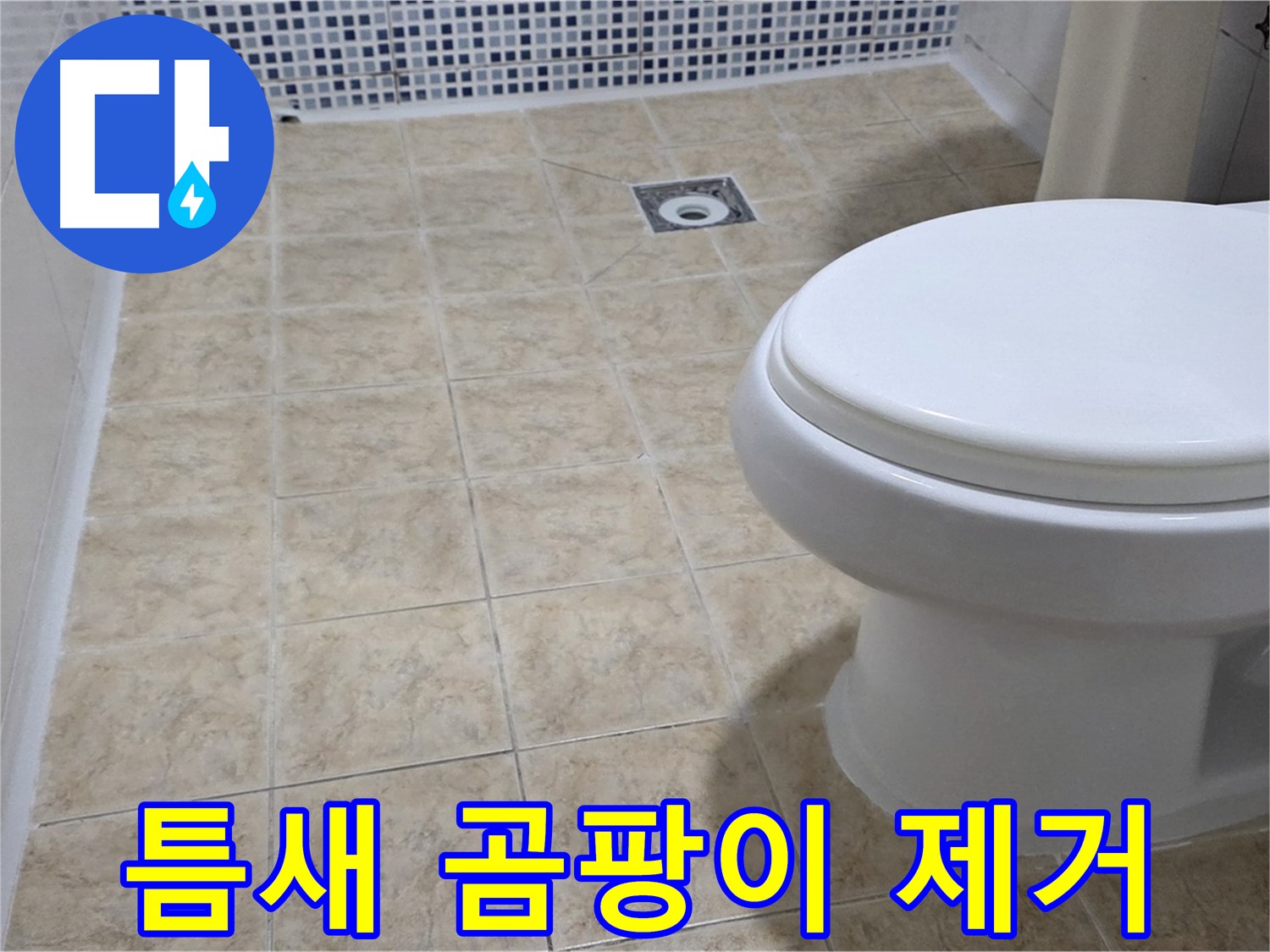 변기 틈새 - 곰팡이 제거, 실리콘 마감