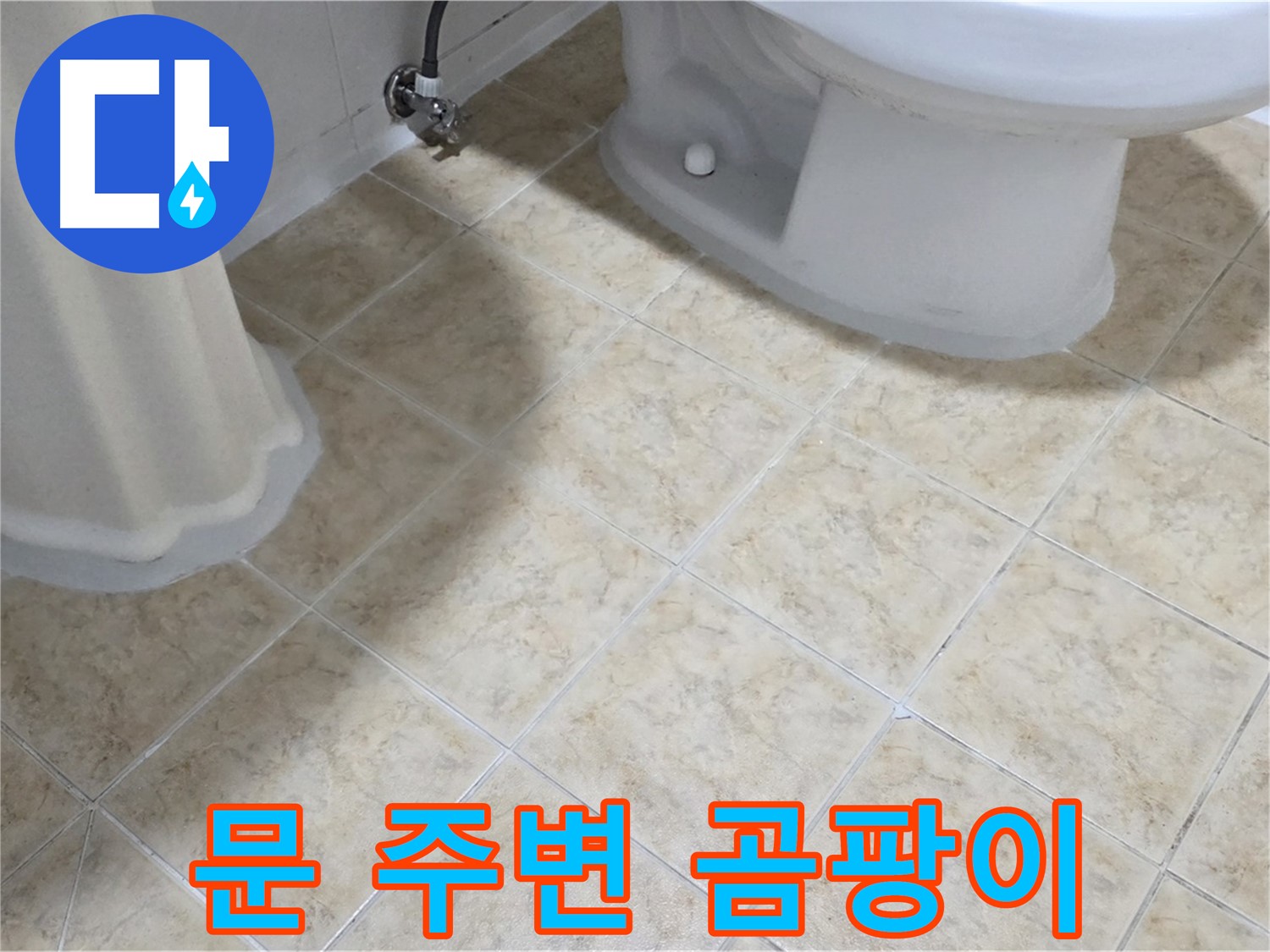 욕실 문 주변 곰팡이 - 습기 및 단열 문제 의심
