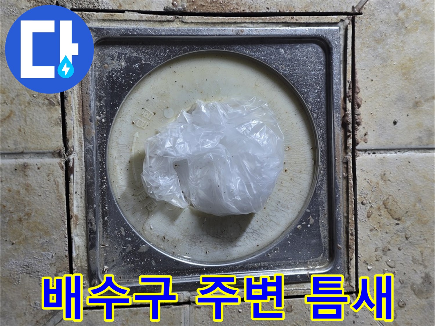 욕실 배수구 주변 틈새 - 누수 위험 진단 및 보수