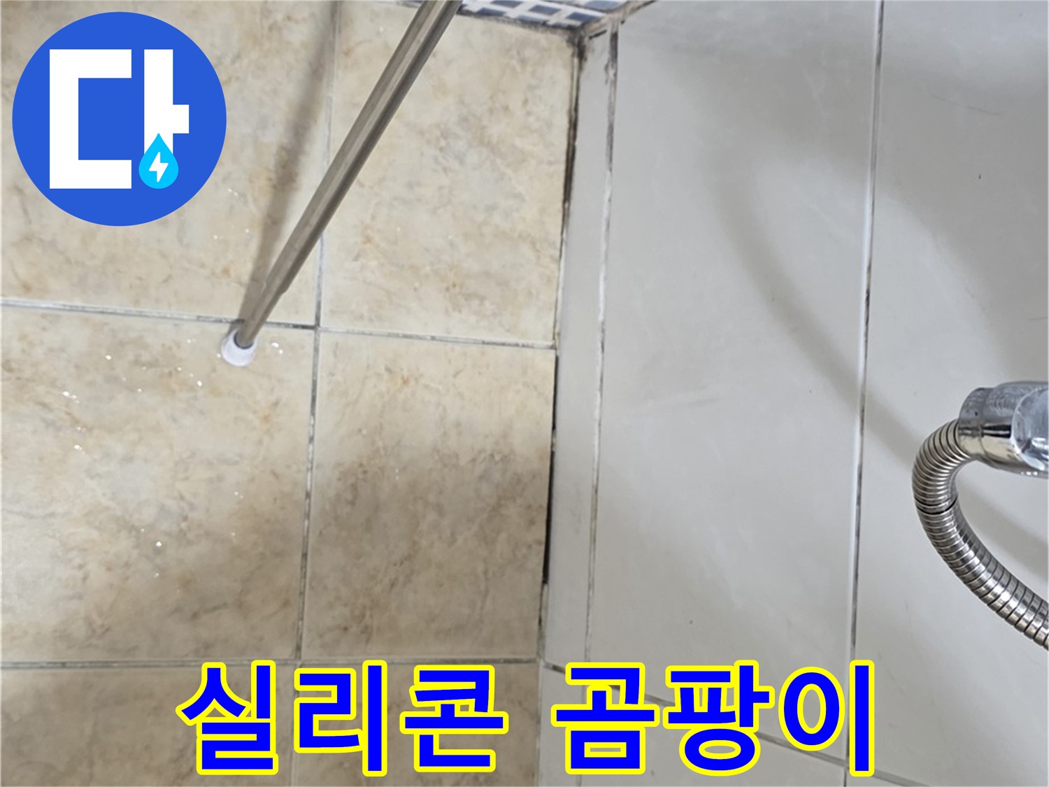 욕실 실리콘 곰팡이 - 틈새 누수 의심 - 꼼꼼한 점검