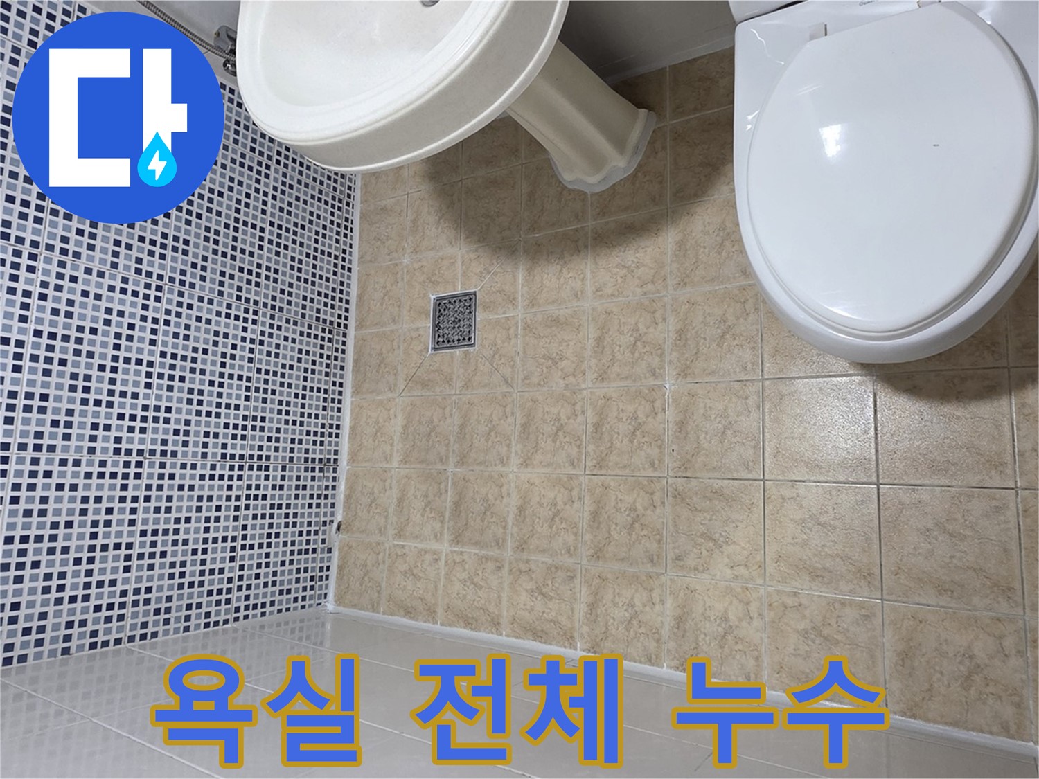 욕실 전체 누수 - 방수 공사 시급