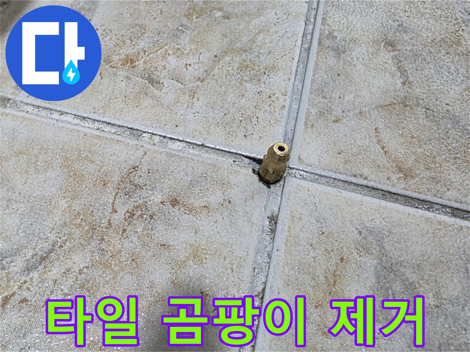 타일 틈새 곰팡이 - 곰팡이 제거와 완벽 방수 시공