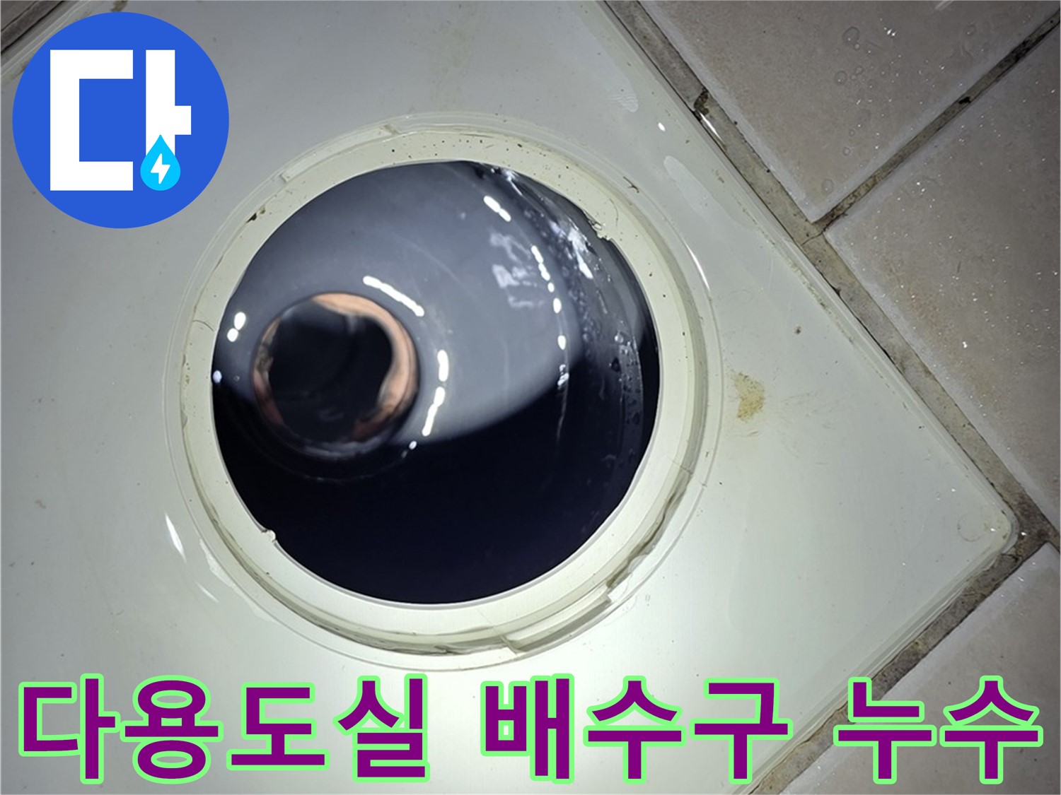 양주 백석 서광아파트 다용도실 배수구 누수 - 누수 문제 해결 전문가