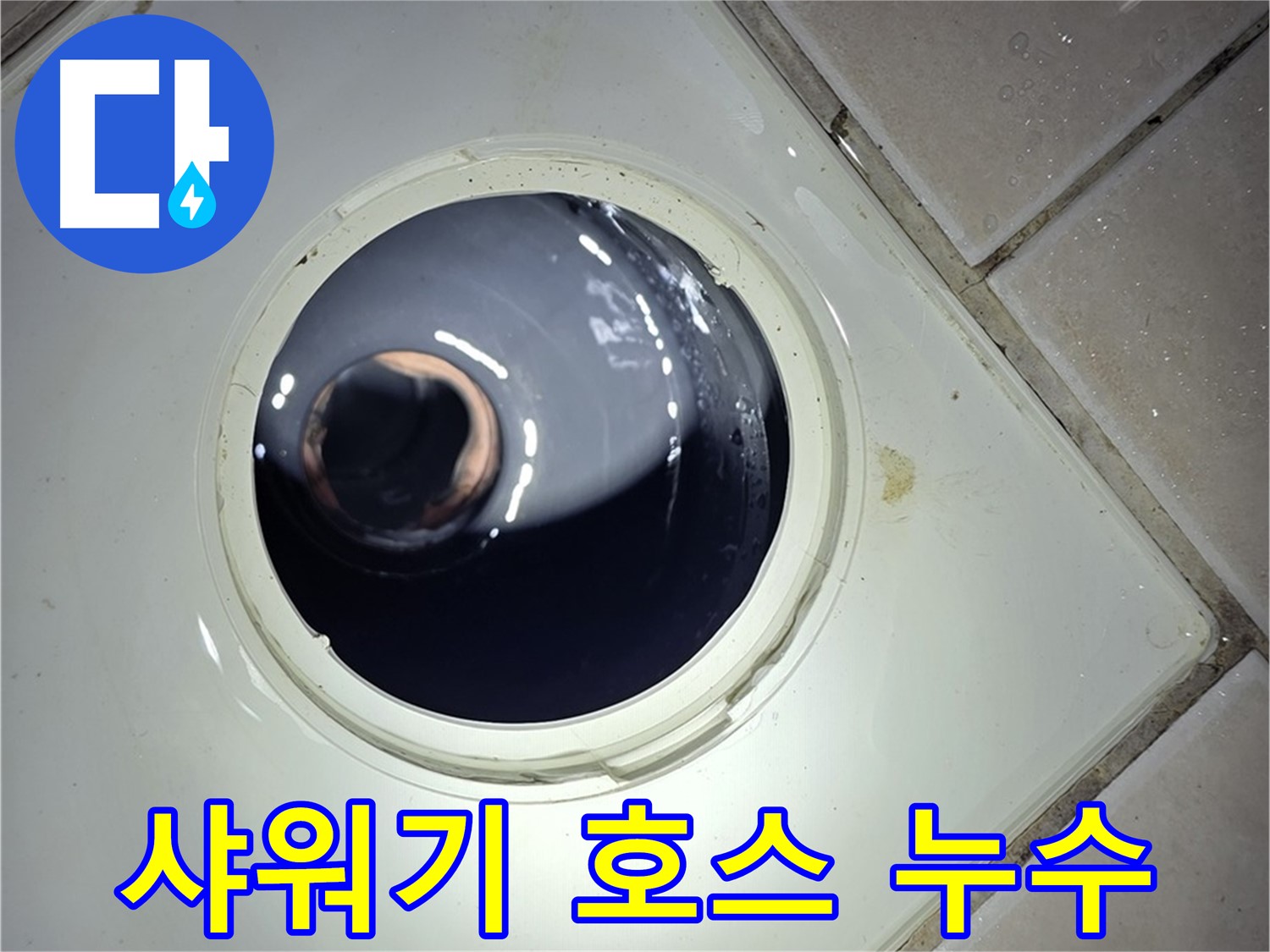 양주 백석 서광아파트 샤워기 호스 누수 - 새 호스 교체, 누수 해결