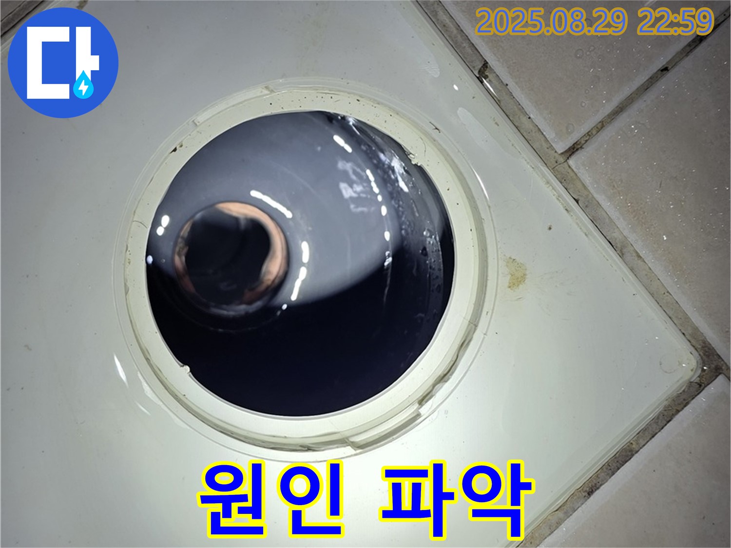 양주 백석 서광아파트 욕실 누수 - 하수구 배관 내시경 검사 후 누수 원인을 파악하고, 최적의 해결 방안을 찾고 있습니다.