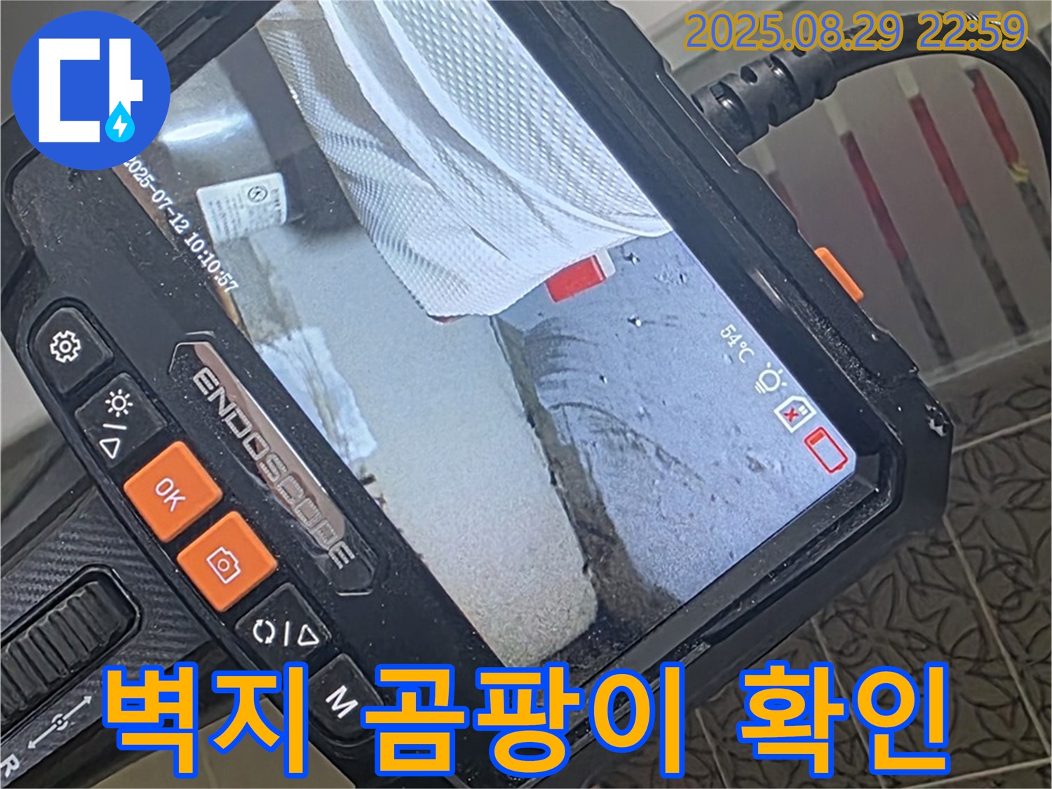 양주 서광아파트 누수 - 내시경으로 벽 누수, 벽지 곰팡이 꼼꼼하게 확인