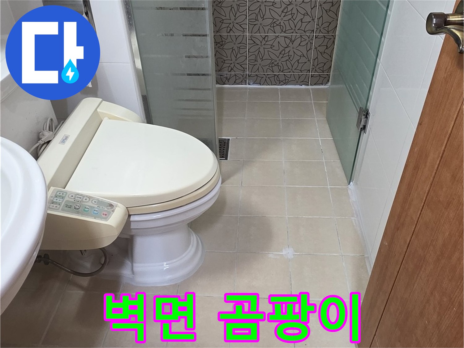 양주시 백석읍 서광아파트 - 변기 뒤쪽 벽면 곰팡이 누수 의심