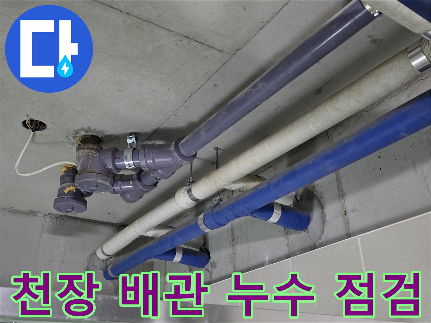 분당 운중동 아파트 천장 배관 누수 점검 - 누수 전문가의 꼼꼼한 진단
