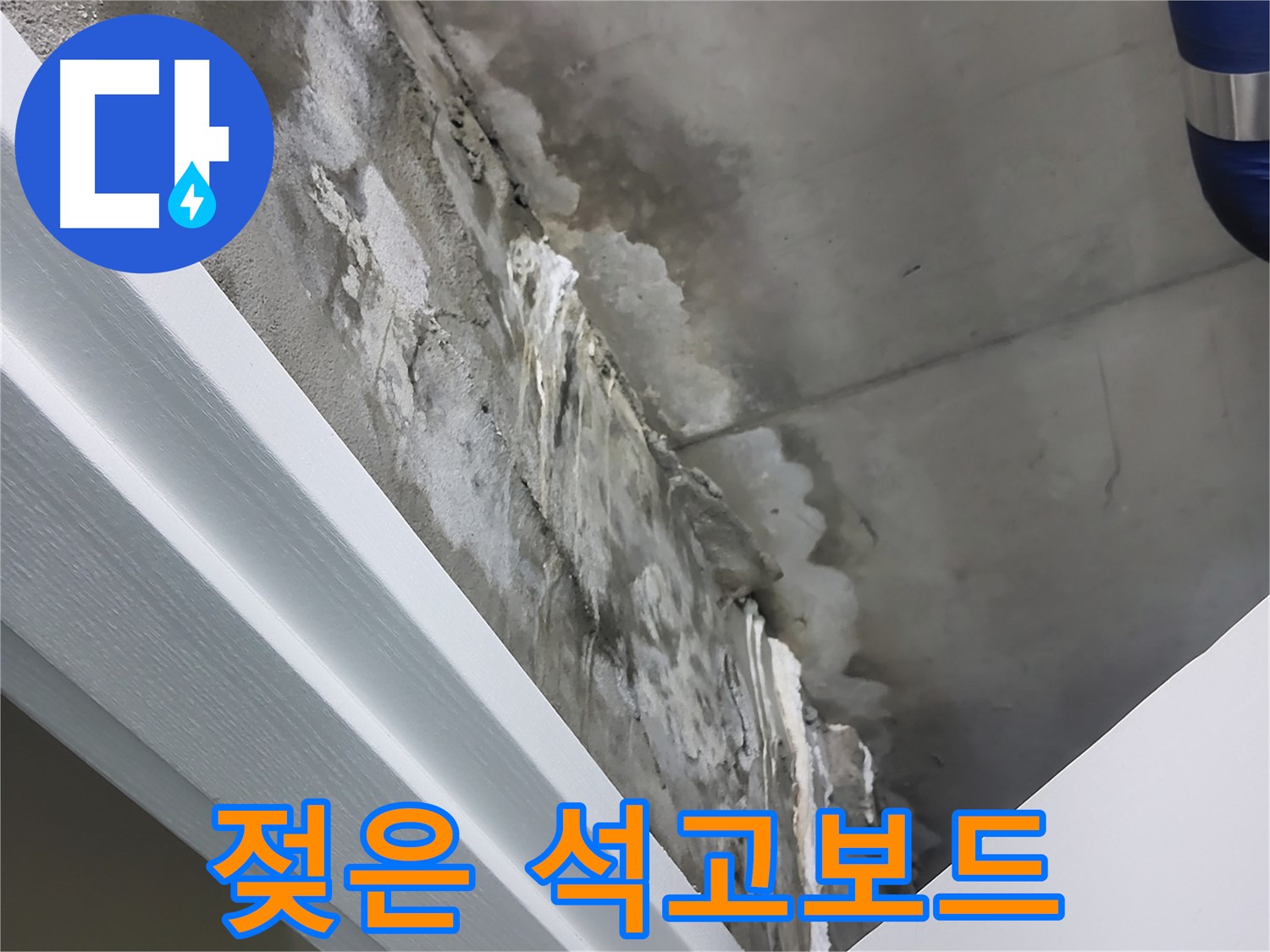 분당 운중동 천장 누수 - 젖은 석고보드 긴급 보수