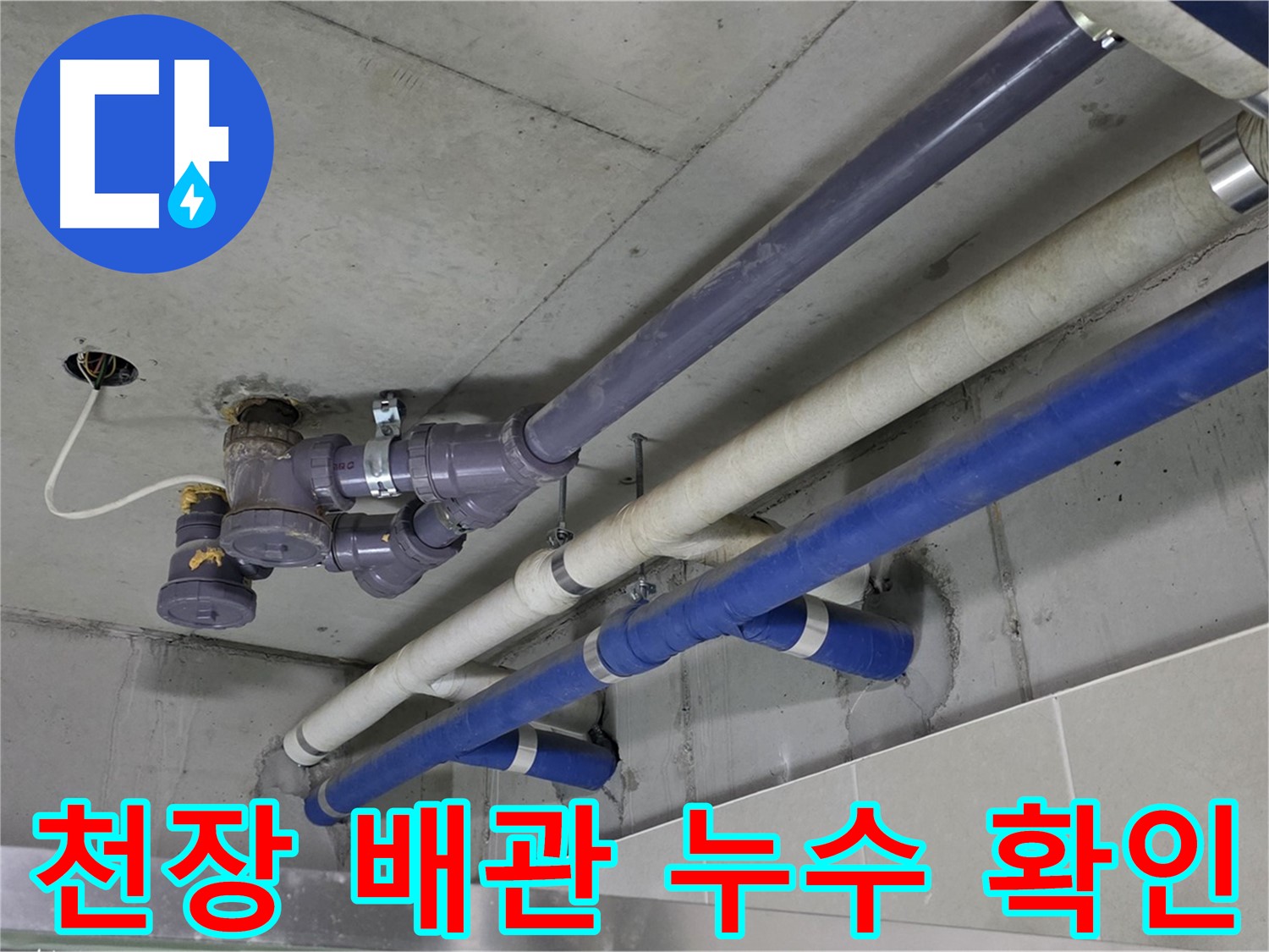 성남 분당 상가 천장 배관 누수 확인 - 꼼꼼한 점검과 확실한 보수