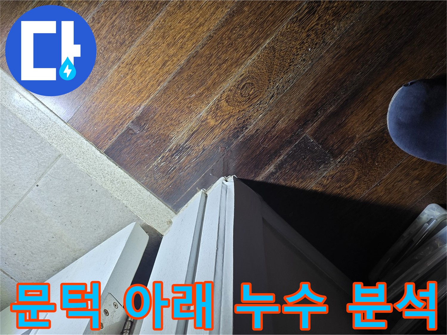 성남 분당 아파트 누수 - 운중동 산운마을 문턱 아래 누수 흔적 정밀 분석