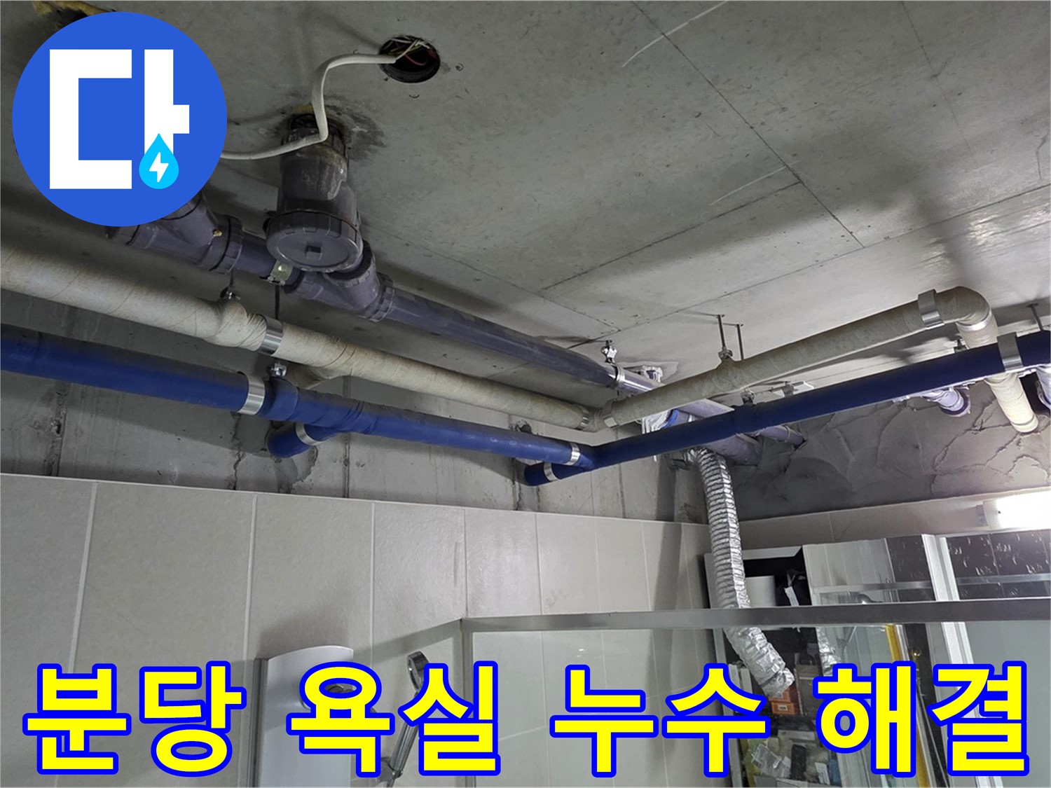 성남 분당 운중동 산운마을 6단지 욕실 누수 문제 - 전문 누수 탐지 및 보수 공사를 통해 완벽하게 해결했습니다.