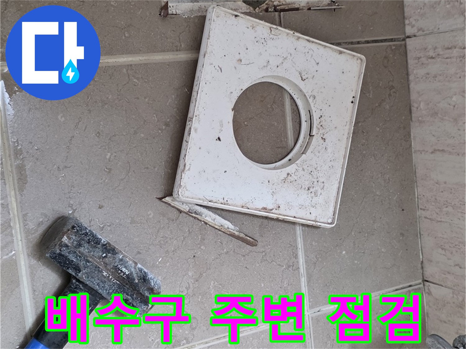 포천 일동 아파트 화장실 배수구 주변 누수 - 꼼꼼한 점검으로 문제 해결