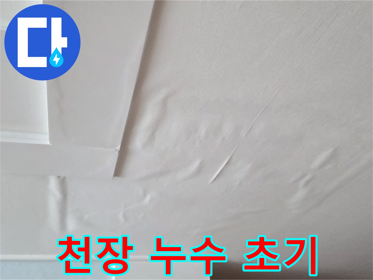 포천시 일동면 아파트 천장 누수 초기 증상 - 젖어 있는 천장