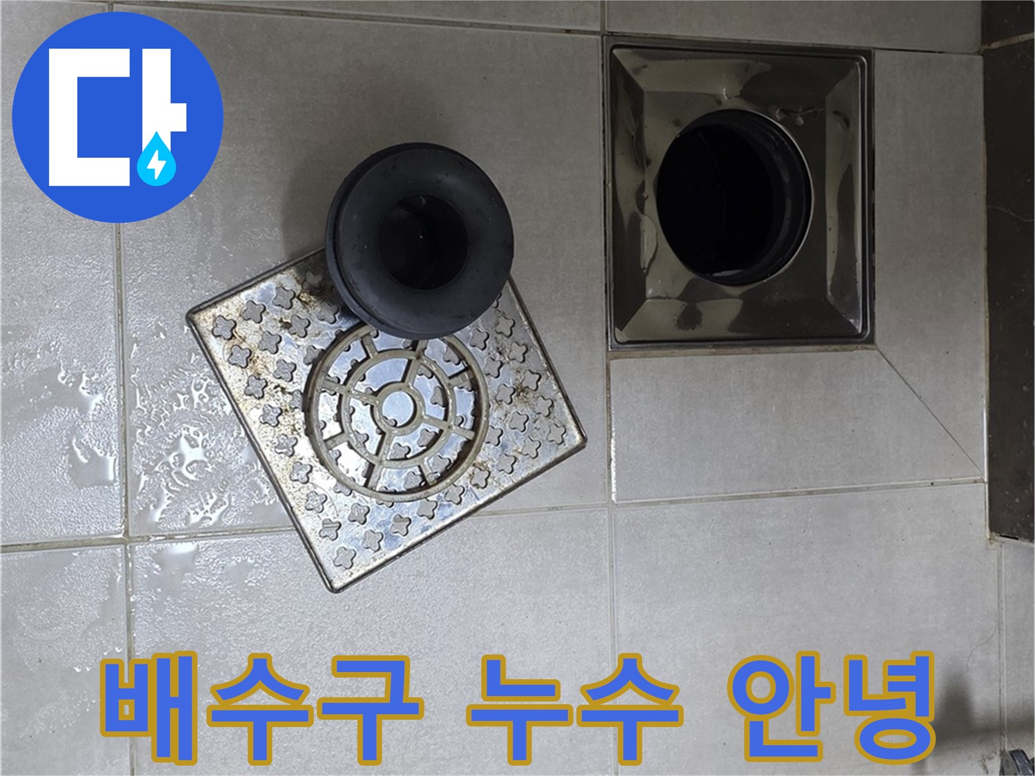 양주 옥정 율정마을 아파트 욕실 배수구 누수 해결 - 꼼꼼한 실리콘 시공으로 완벽 해결