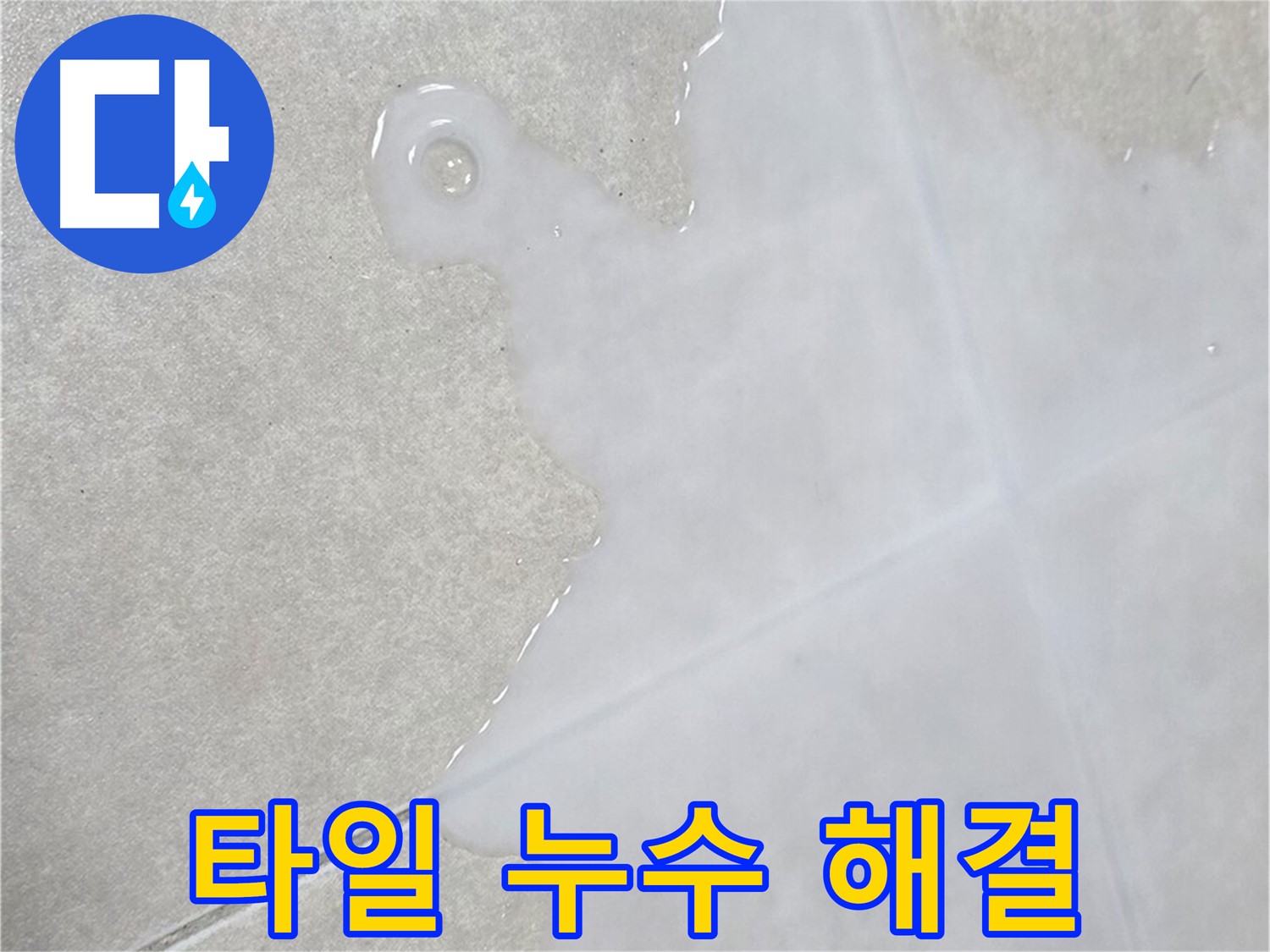 양주 옥정 율정마을 아파트 타일 누수 해결 - 완벽한 시공으로 누수 걱정 끝