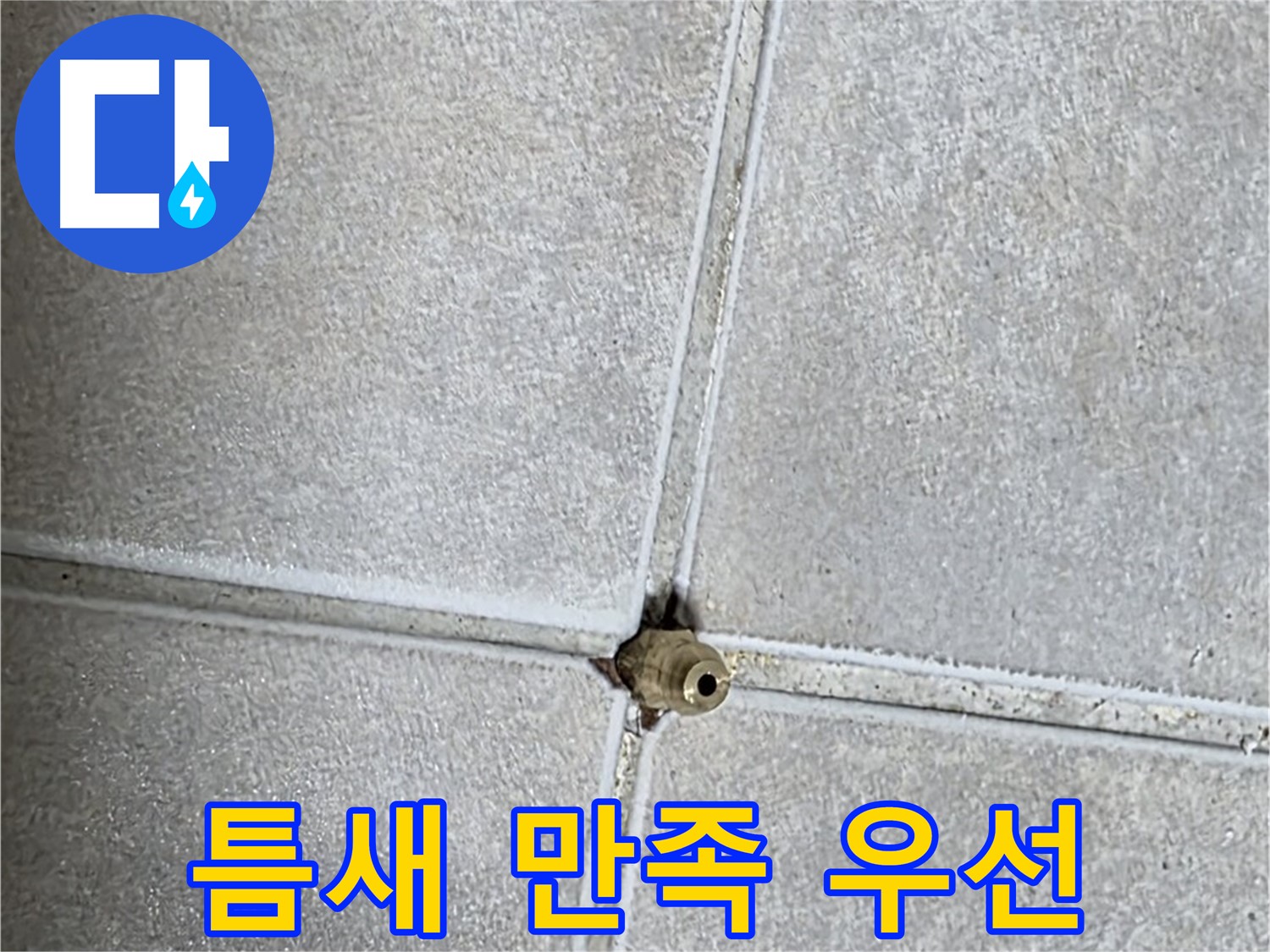 옥정 율정마을 아파트 누수 - 타일 틈새 누수 해결, 고객님의 만족이 최우선입니다!