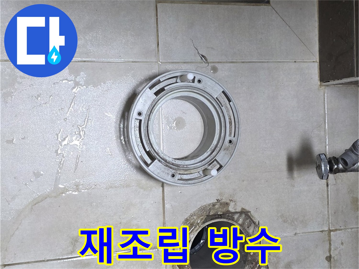 옥정동 율정마을 아파트 변기 하수구 누수 - 꼼꼼한 재조립 및 방수 작업