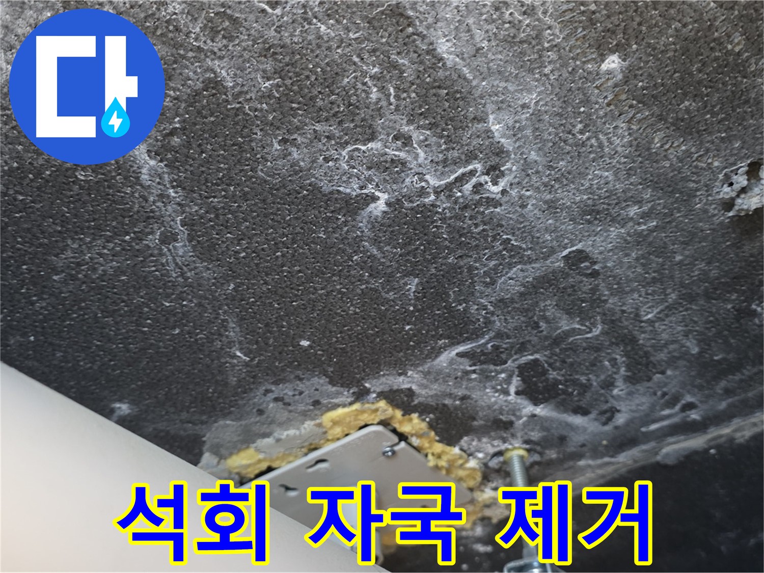 운정어반프라임 누수 - 천장 석회 자국 완벽 제거 및 보수