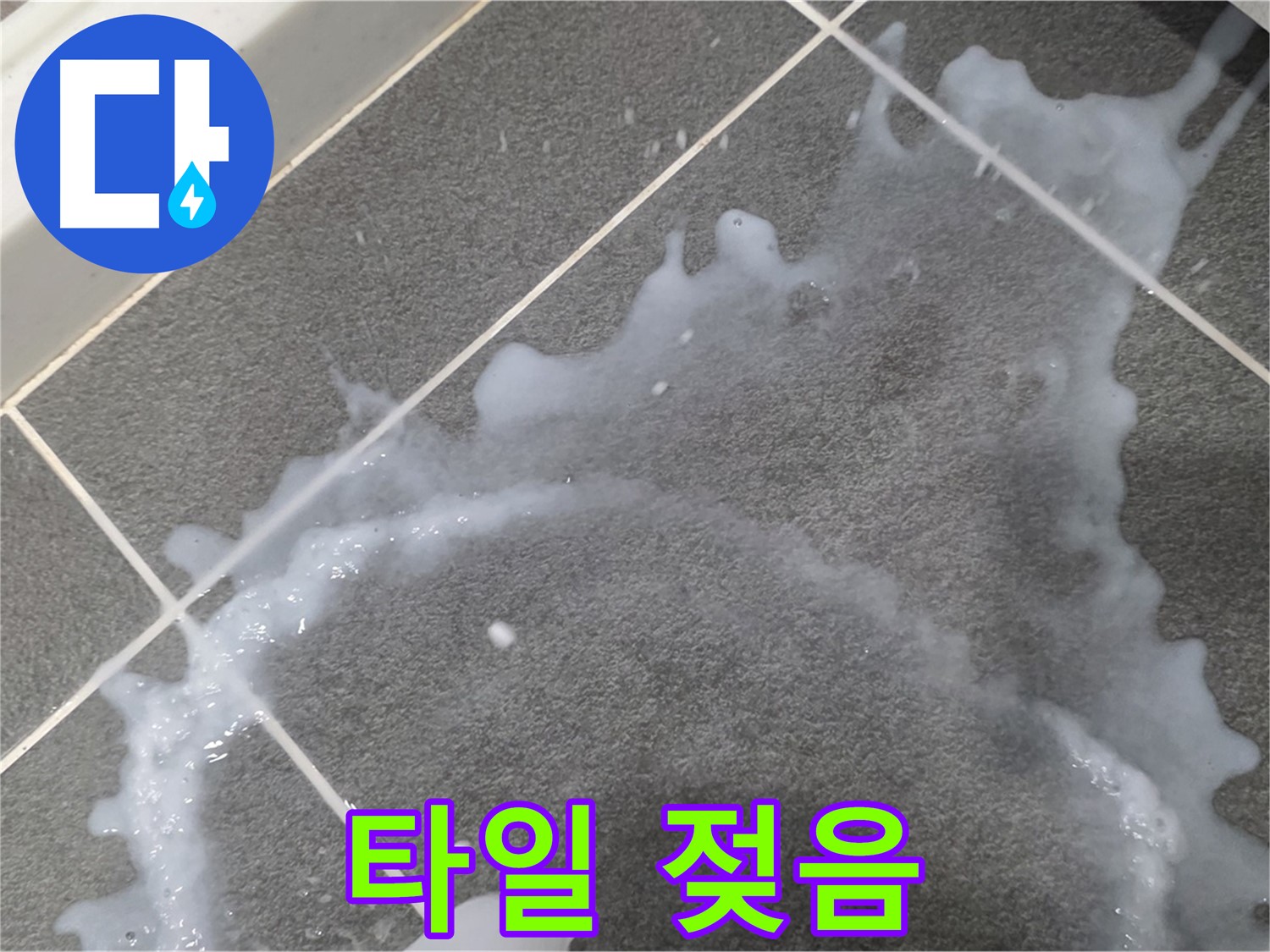 파주시 동패동 운정어반프라임 1201동 아파트 타일 젖음 - 누수탐지 전문 업체가 누수 진단과 꼼꼼한 시공으로 문제를 해결합니다.