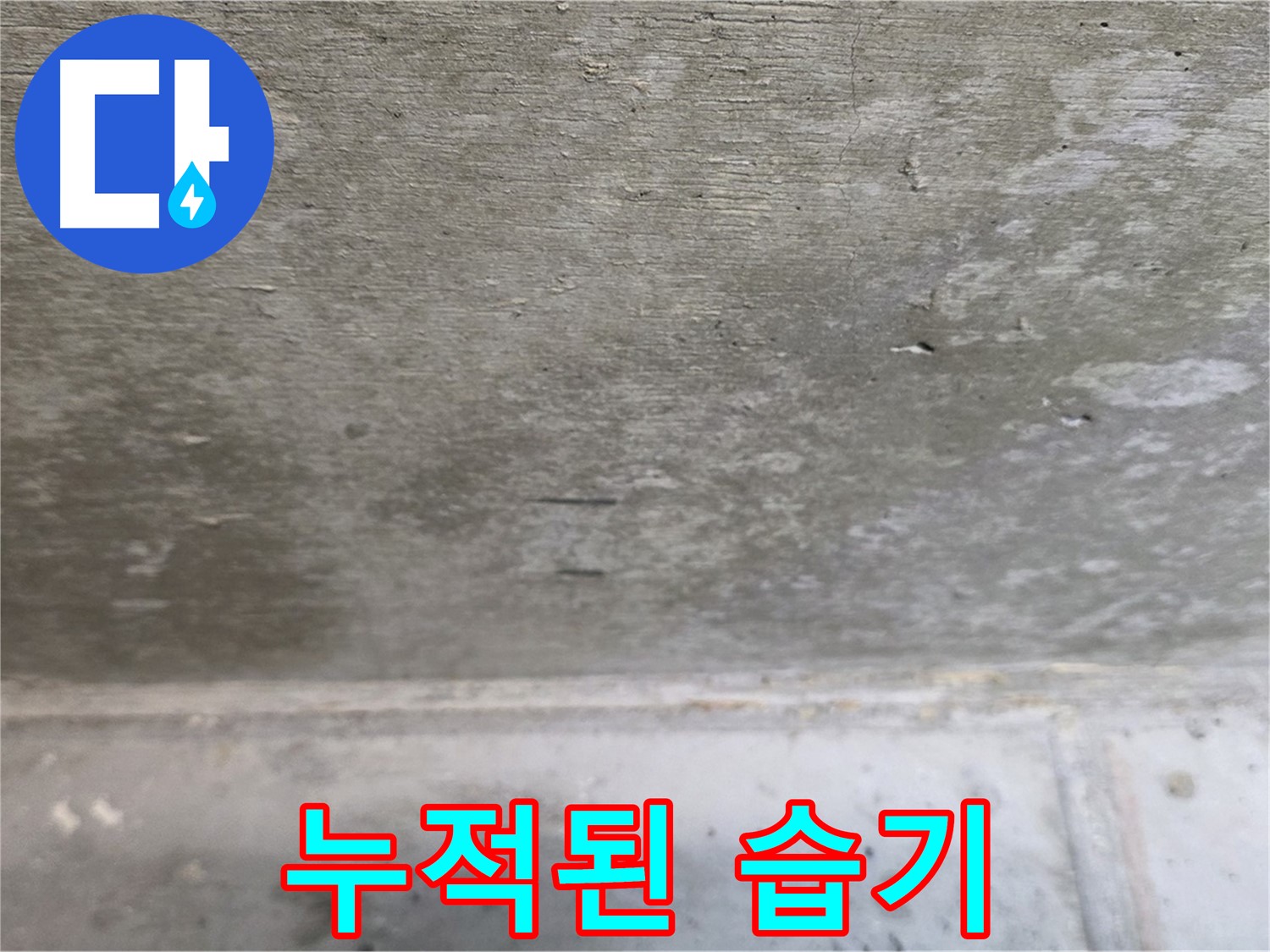 노원구 중계동 현대5차 아파트 콘크리트 천장 누수 - 누적된 습기 - 장기간 누수를 의심해야 합니다.