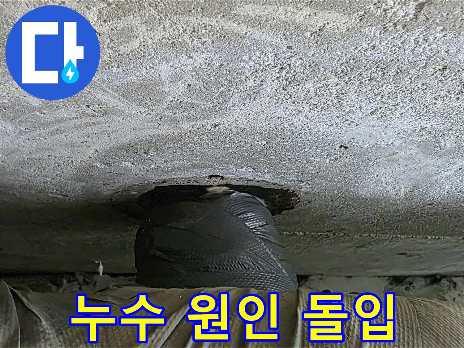 중계동 현대5차 211동 누수 - 아래층 누수 응급 처치 완료 후 누수 원인 찾기 돌입