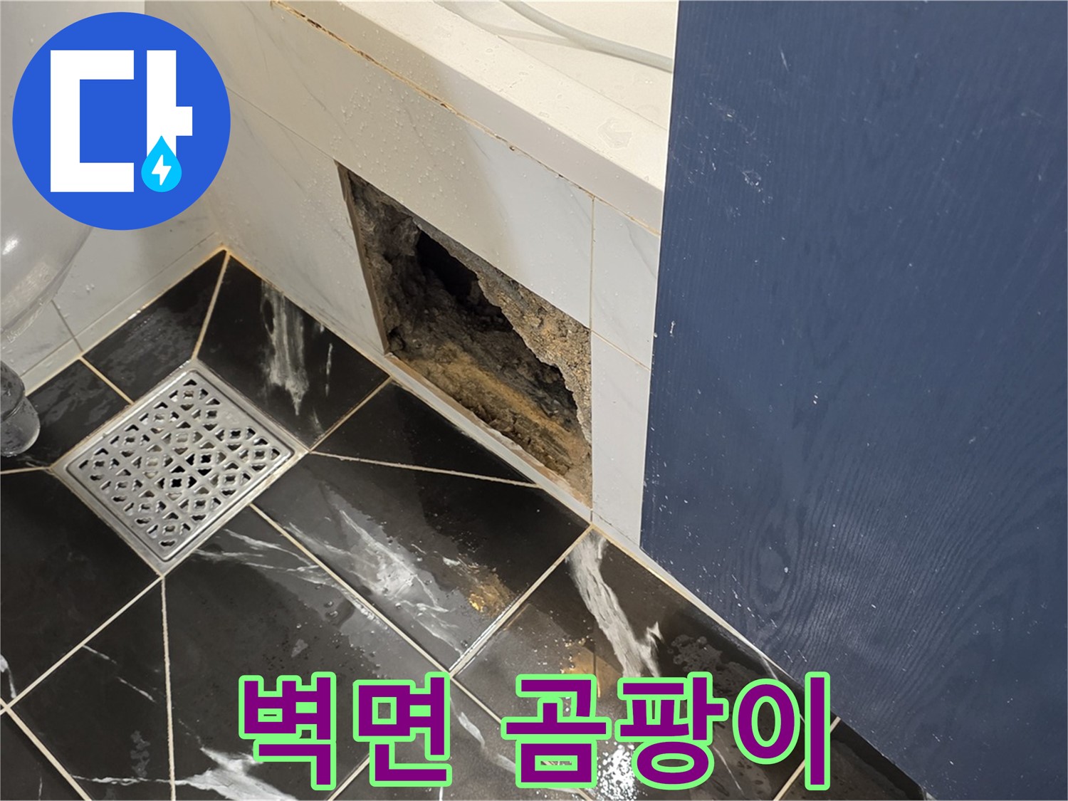 중계동 현대5차 211동 욕실 - 벽면 곰팡이 문제 해결