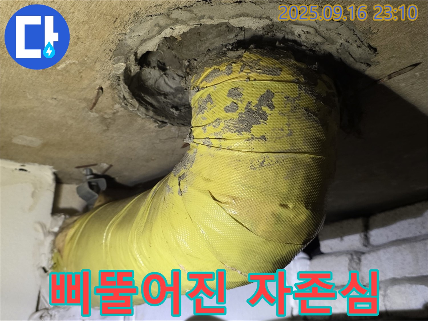삐뚤어진 자존심 - 노란 배관, 제자리를 찾아주세요!